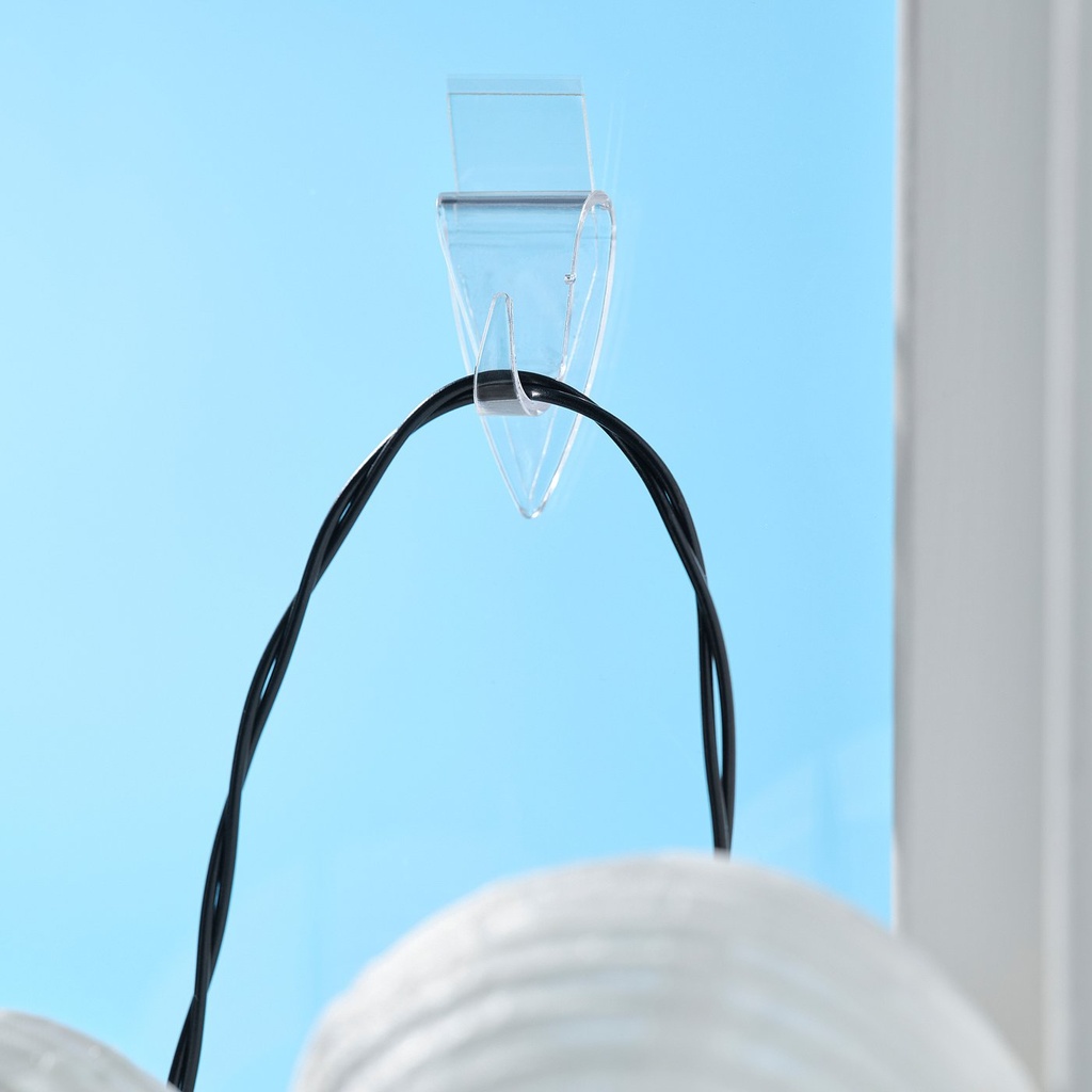 NÄSBJÖRN Hook, self-adhesive - transparent