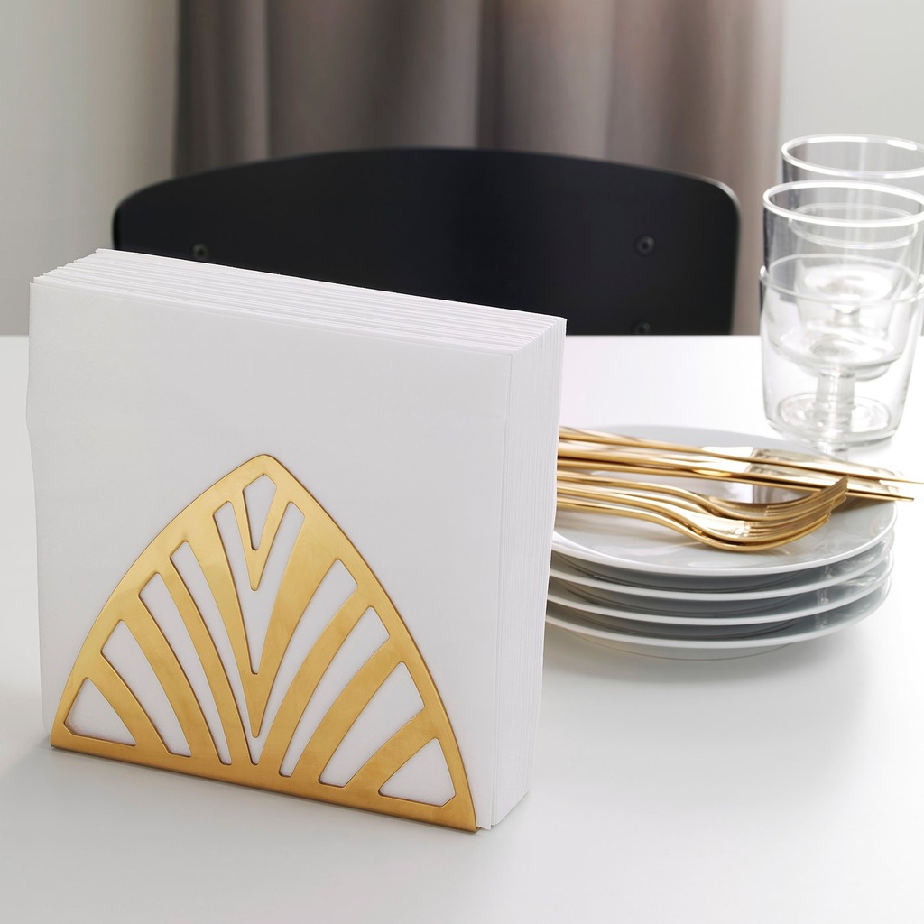 TILLSTÄLLNING Napkin holder - brass-colour
