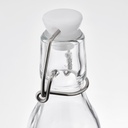 KORKEN Bottle with stopper - clear glass 15 cl