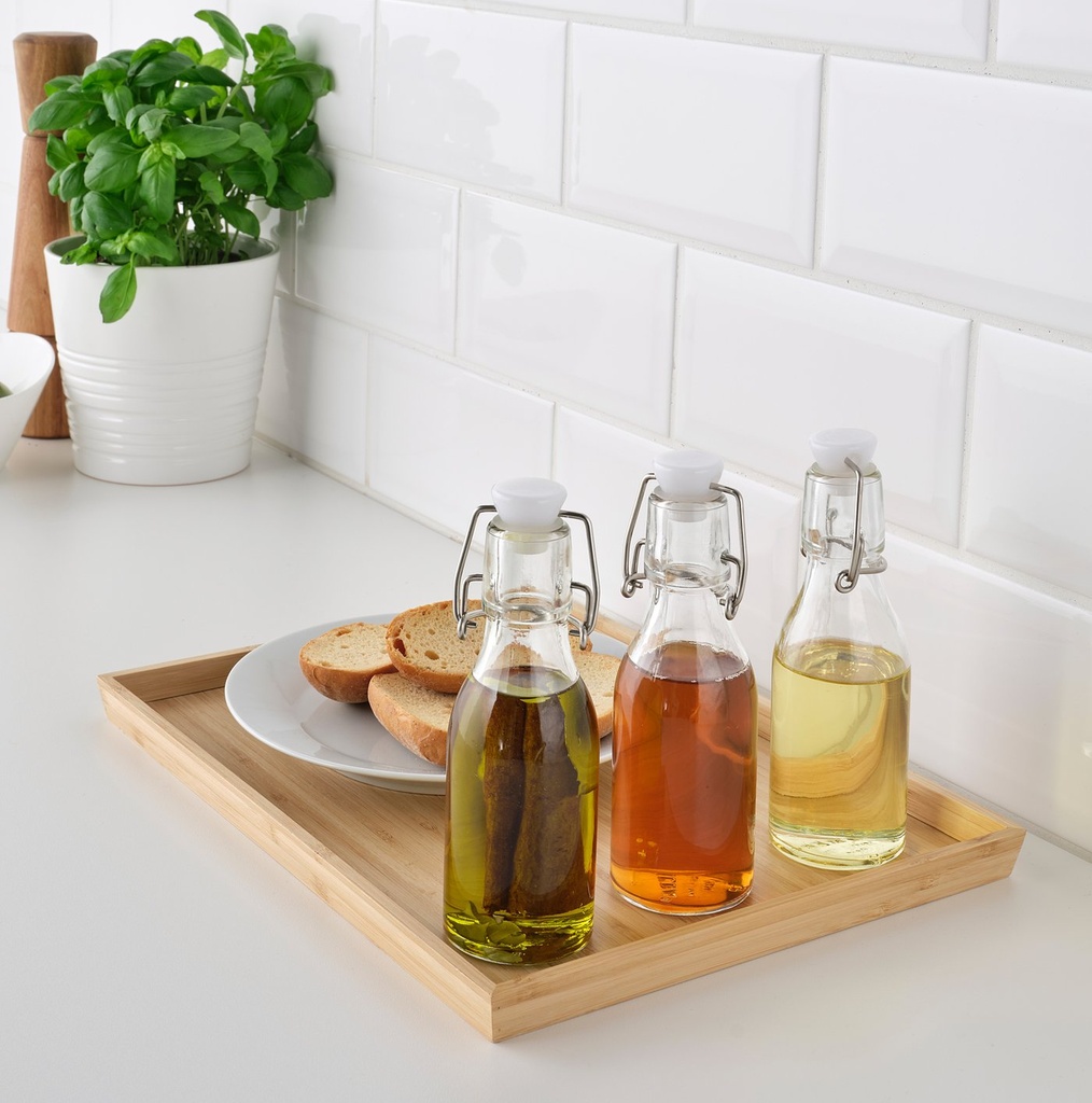 KORKEN Bottle with stopper - clear glass 15 cl