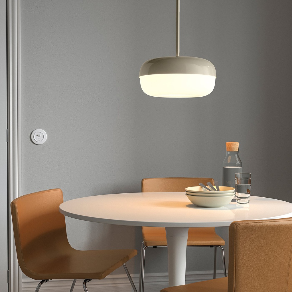 BLÅSVERK Pendant lamp - beige 37 cm