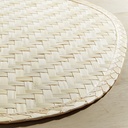 PADDFISK Place mat - palm leaf, handmade 37x35 cm