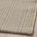 TIPHEDE Rug, flatwoven - natural/black 50x80 cm