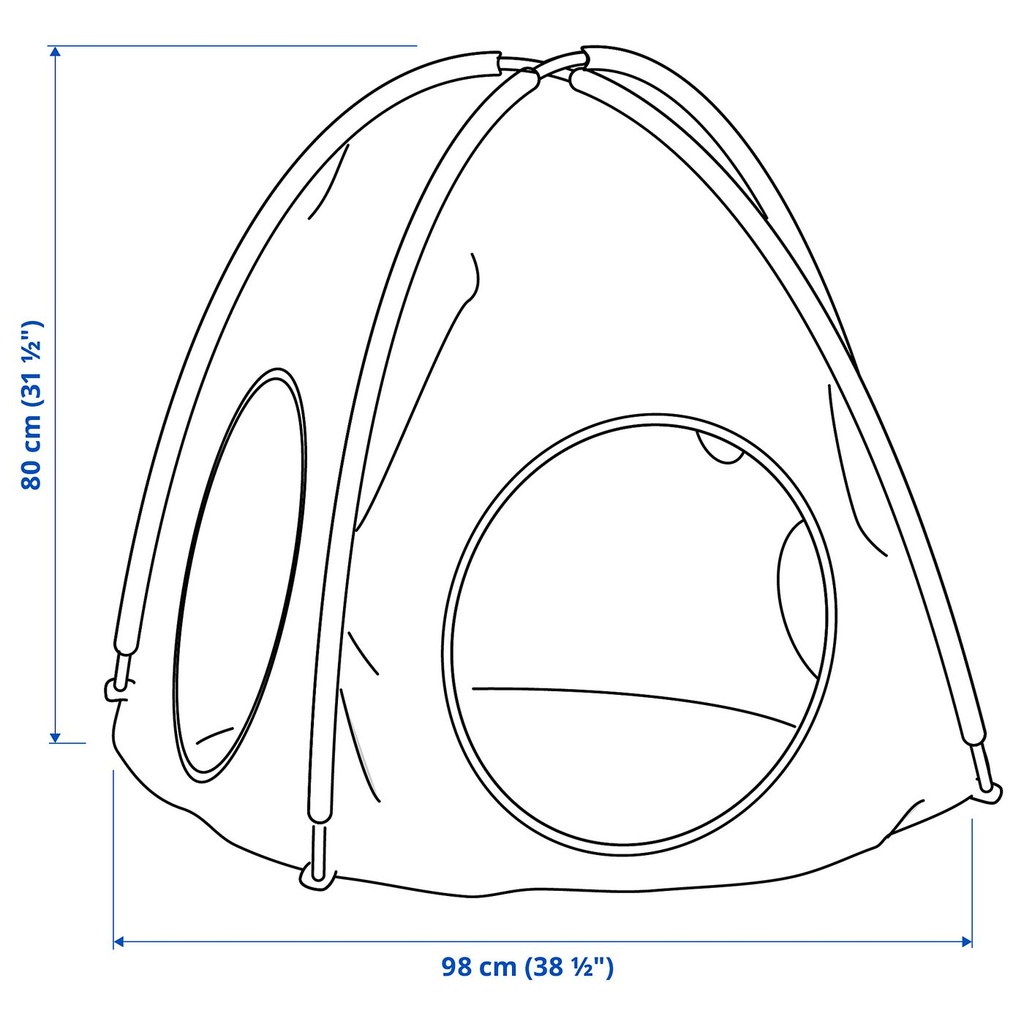 DVÄRGMÅS Children's tent - blue