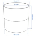 NYPON Plant pot - in/outdoor grey 12 cm