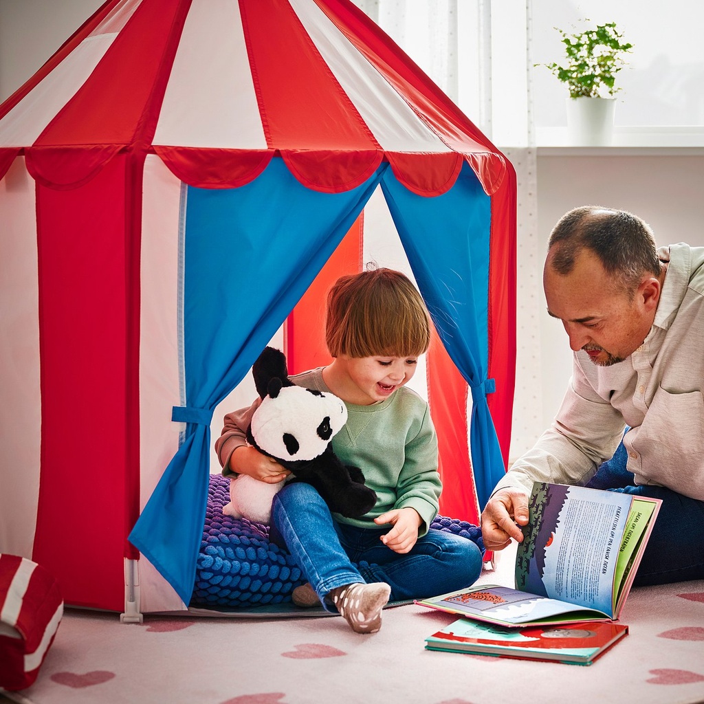 CIRKUSTÄLT Children's tent - red blue/white