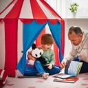 CIRKUSTÄLT Children's tent - red blue/white