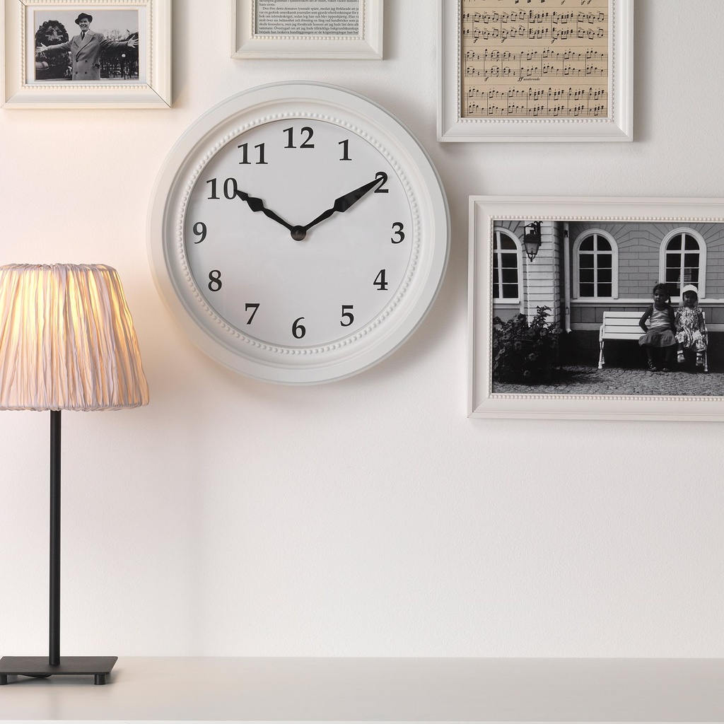 SONDRUM Wall clock - white 35 cm