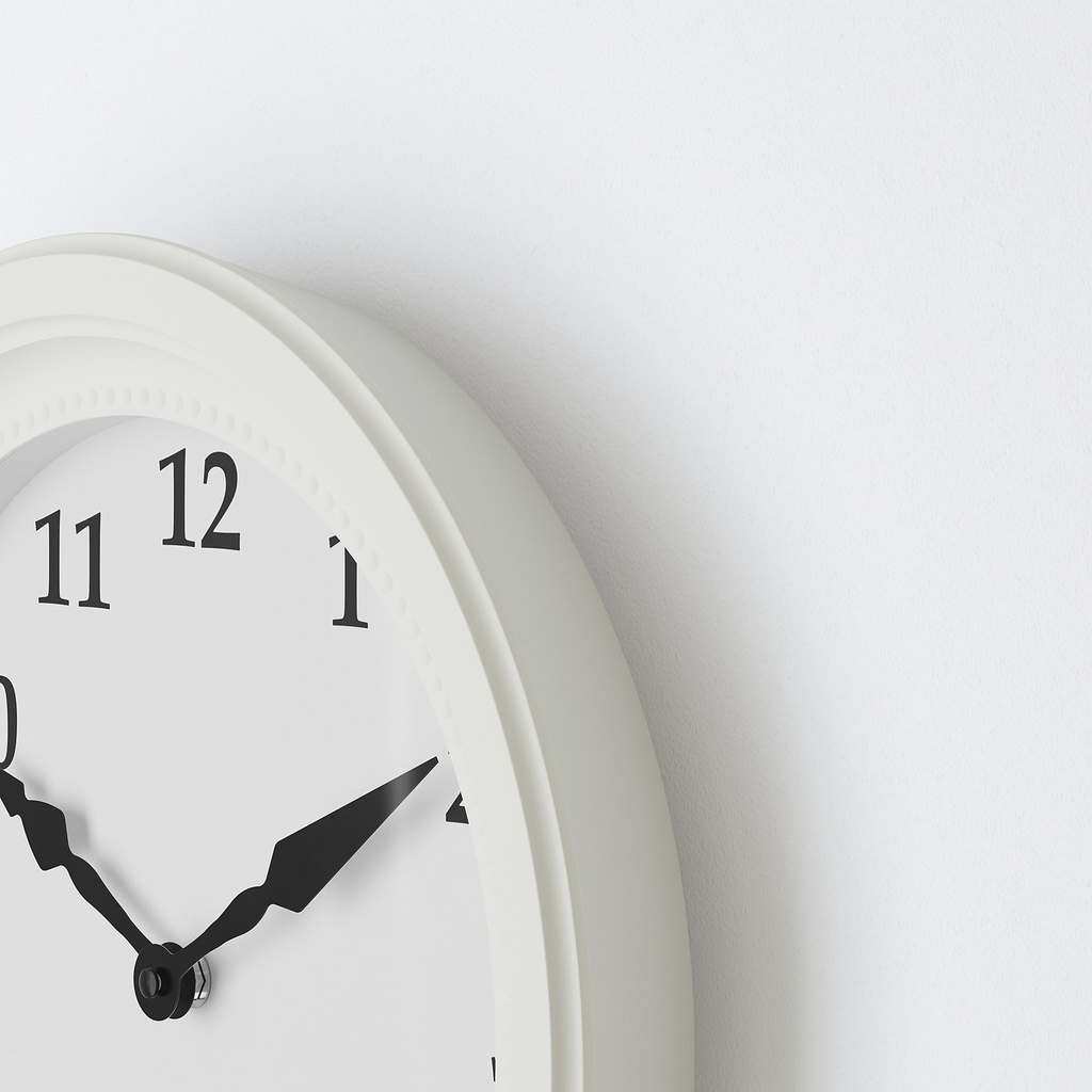 SONDRUM Wall clock - white 35 cm