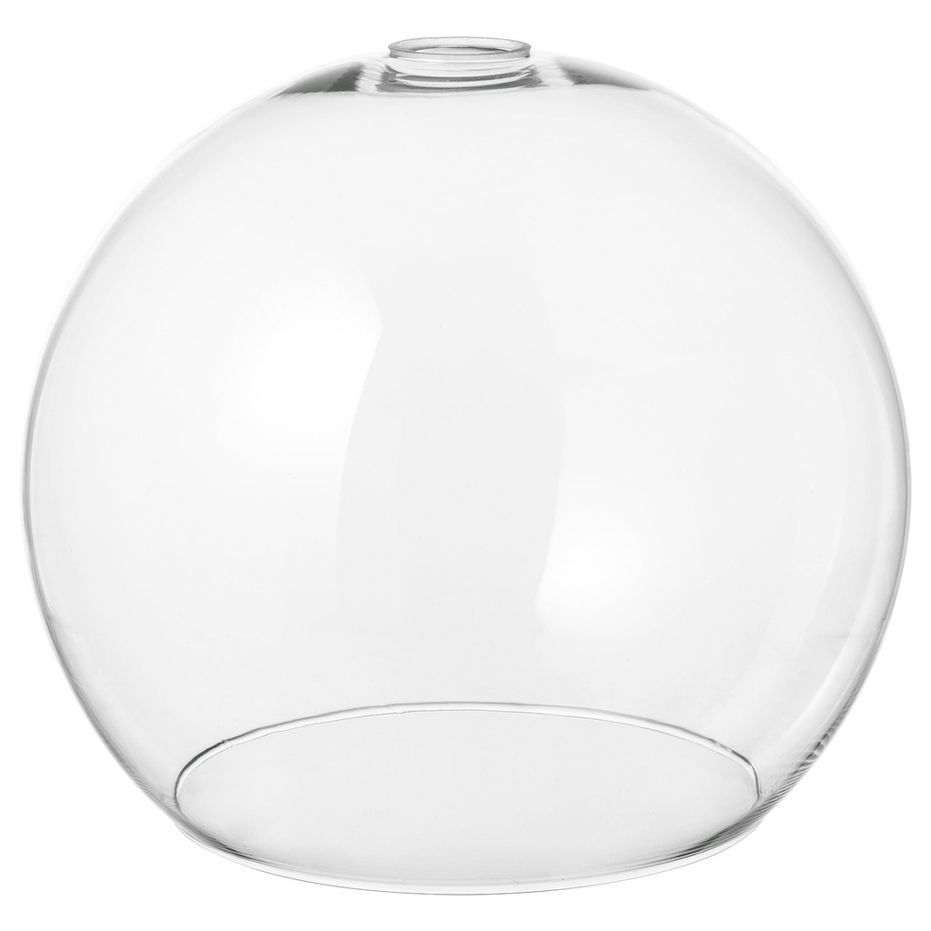 JAKOBSBYN / JÄLLBY Pendant lamp - clear glass/nickel-plated