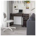 MICKE Desk - black-brown 73x50 cm - image 2