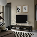 LACK TV bench - black-brown 160x35x36 cm - image 2