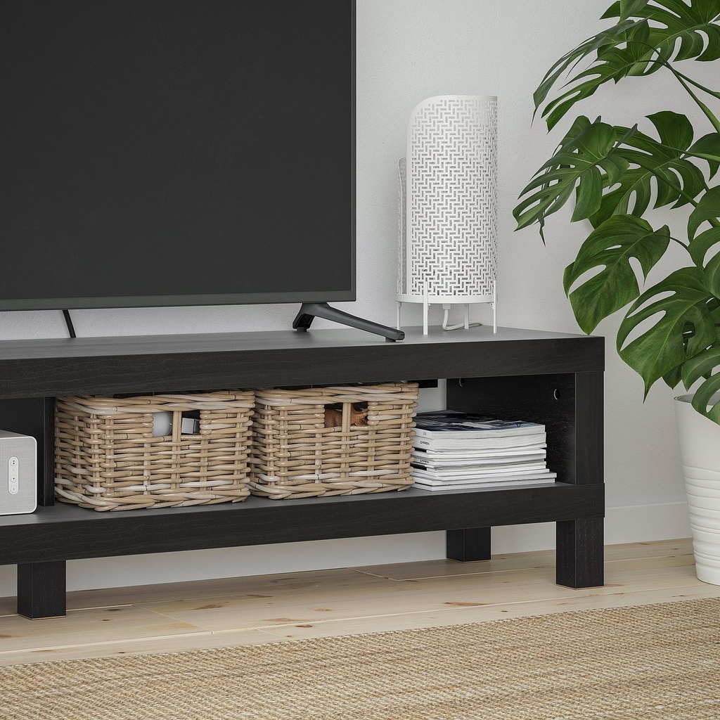 LACK TV bench - black-brown 160x35x36 cm - image 3