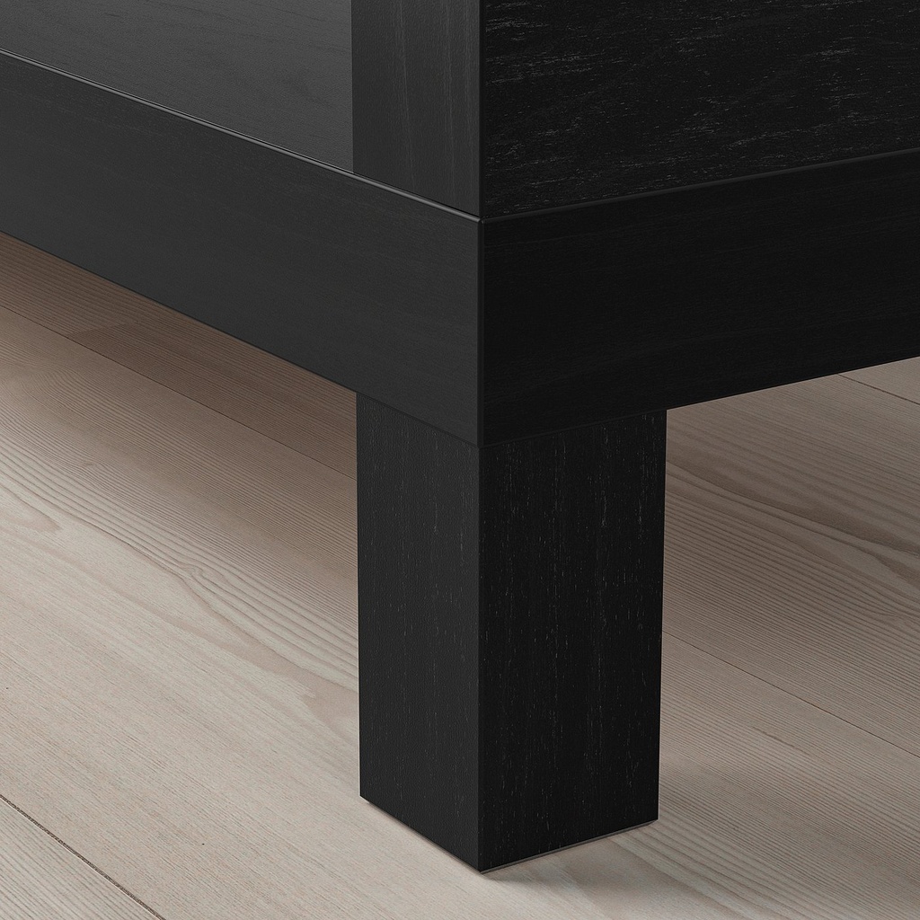 LACK TV bench - black-brown 160x35x36 cm - image 5
