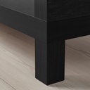LACK TV bench - black-brown 160x35x36 cm - image 5