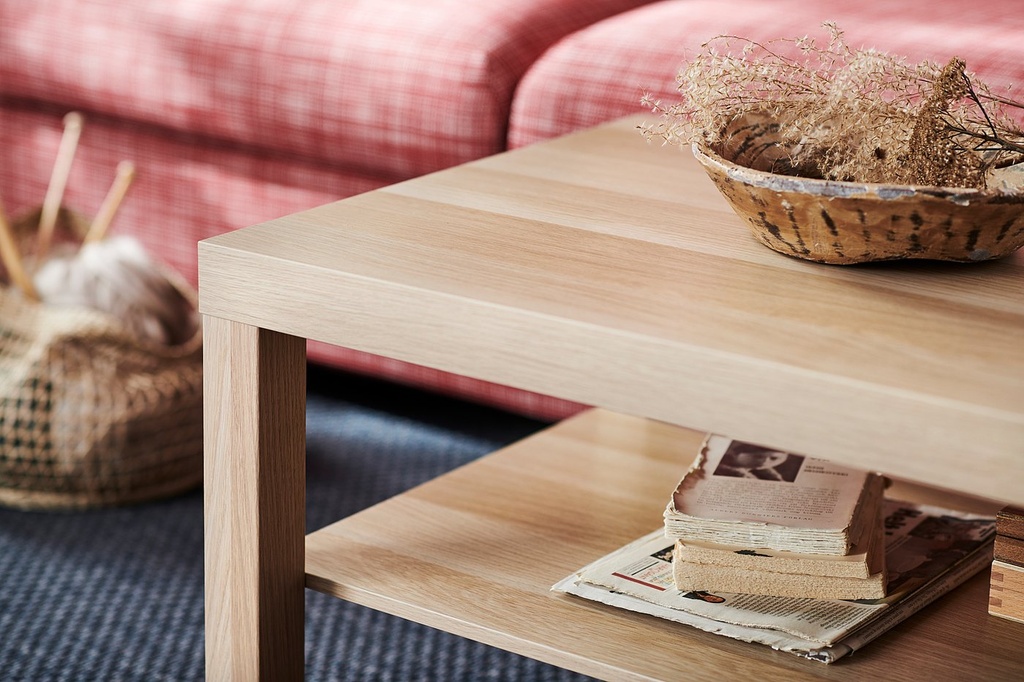 LACK Coffee table - white stained oak effect 118x78 cm - image 3