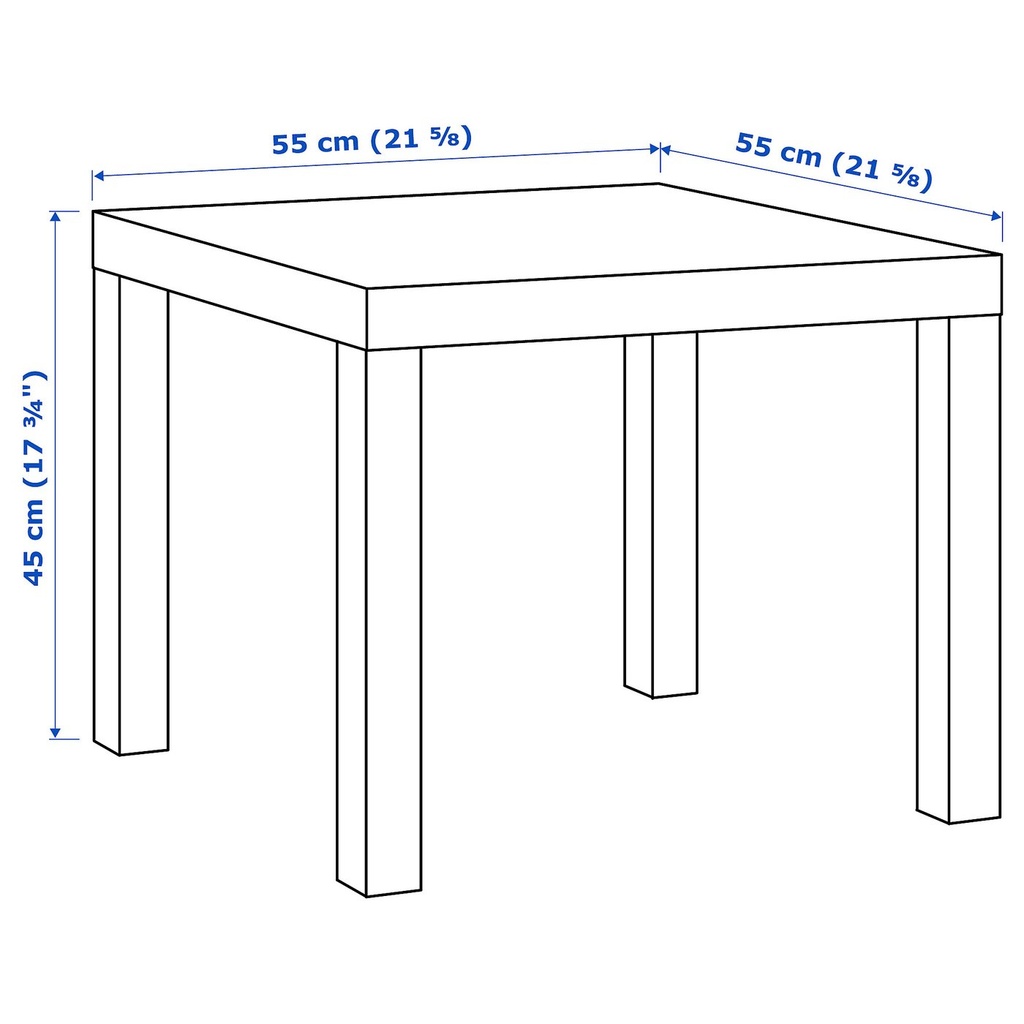 LACK Side table - white stained oak effect 55x55 cm - image 7