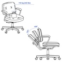 ALEFJÄLL Office chair - Glose black - image 3