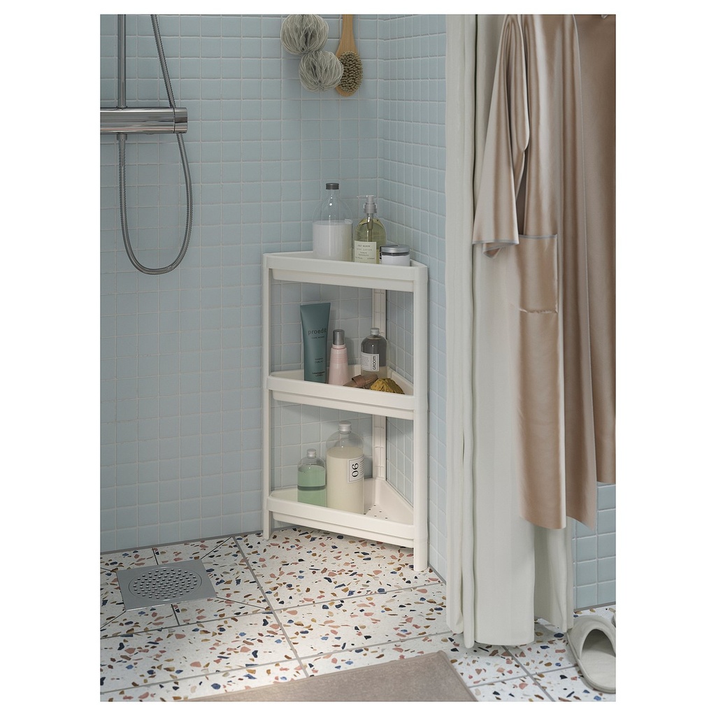 VESKEN Corner shelf unit - white 33x33x71 cm - image 2