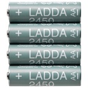 LADDA Rechargeable battery - HR06 AA 1.2V 2450mAh