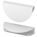 BEGRIPA Handle - white/half-round 130 mm