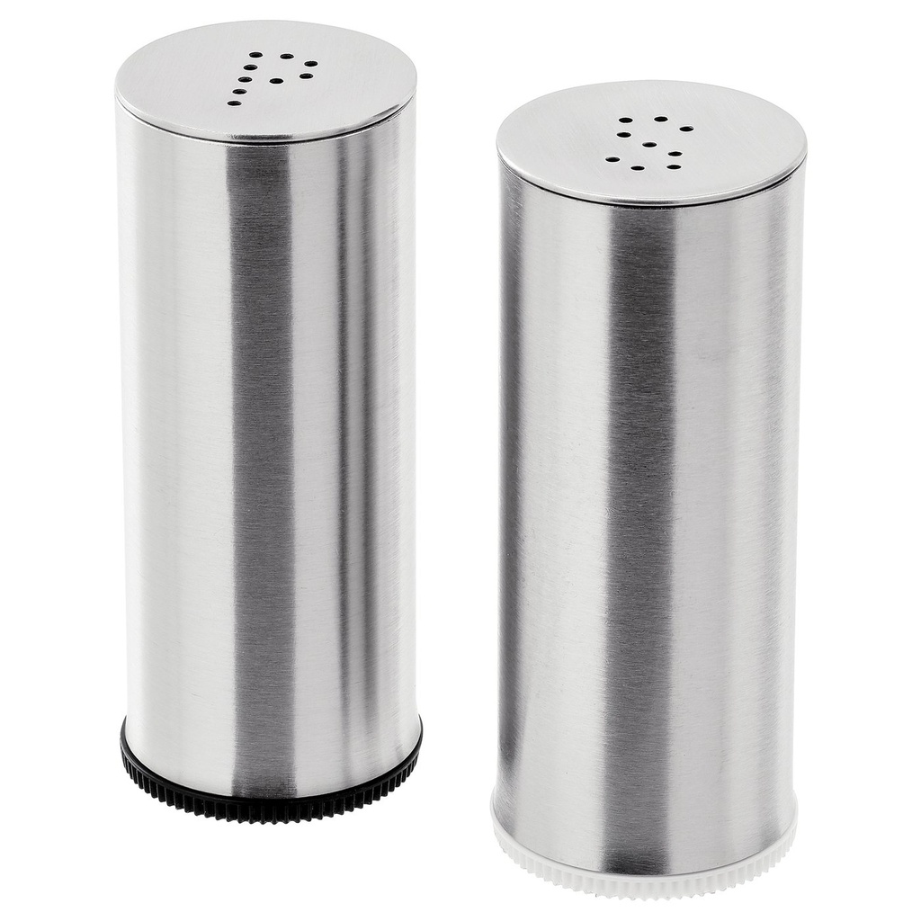 [80233675] PLATS Salt/pepper shaker, set of 2 - stainless steel