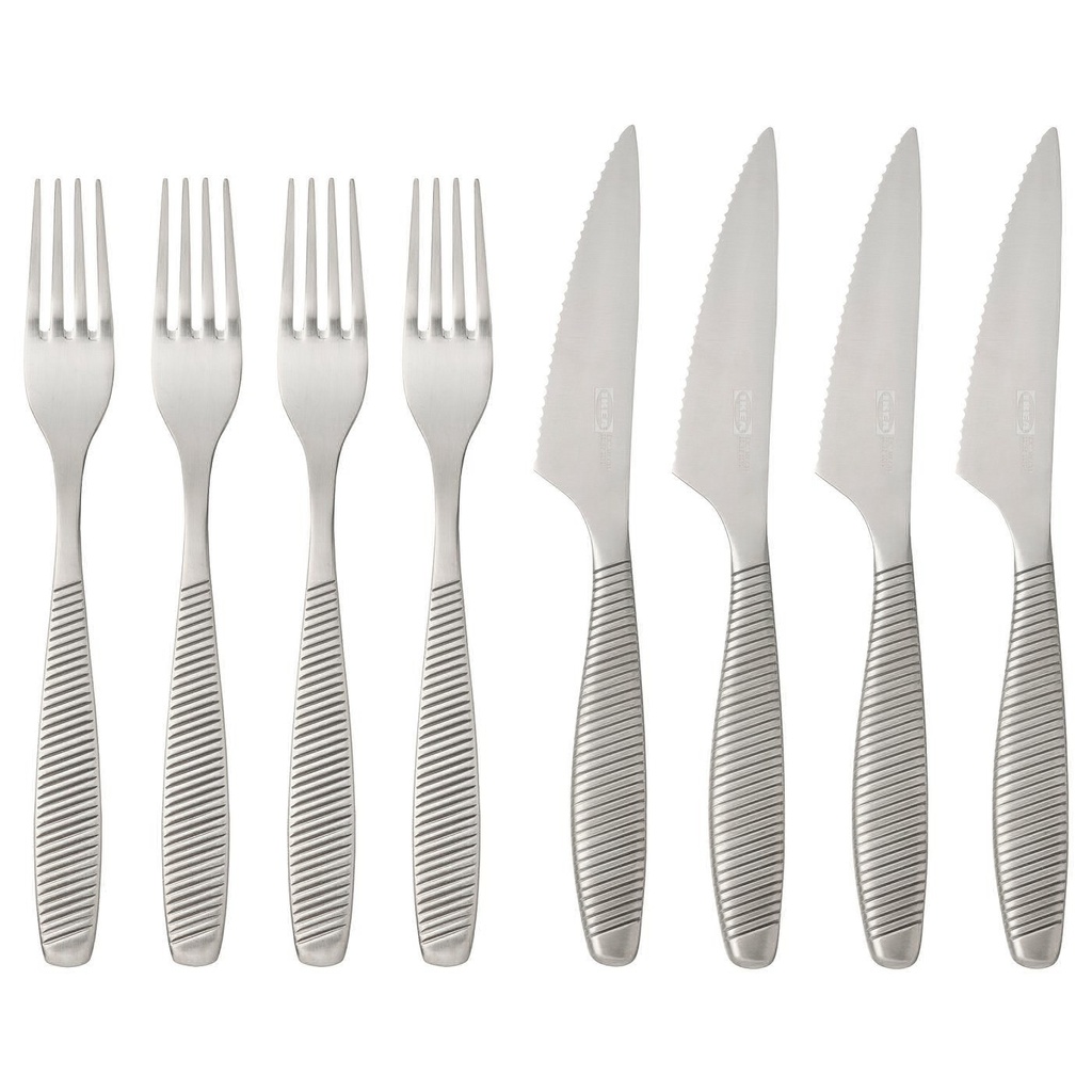 IKEA 365+ 8-piece steak cutlery set - stainless steel