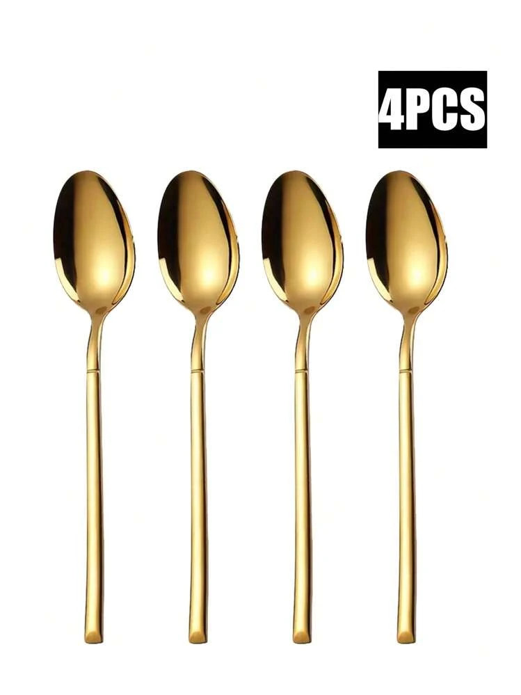 4 Pcs Stainless Steel Spoons