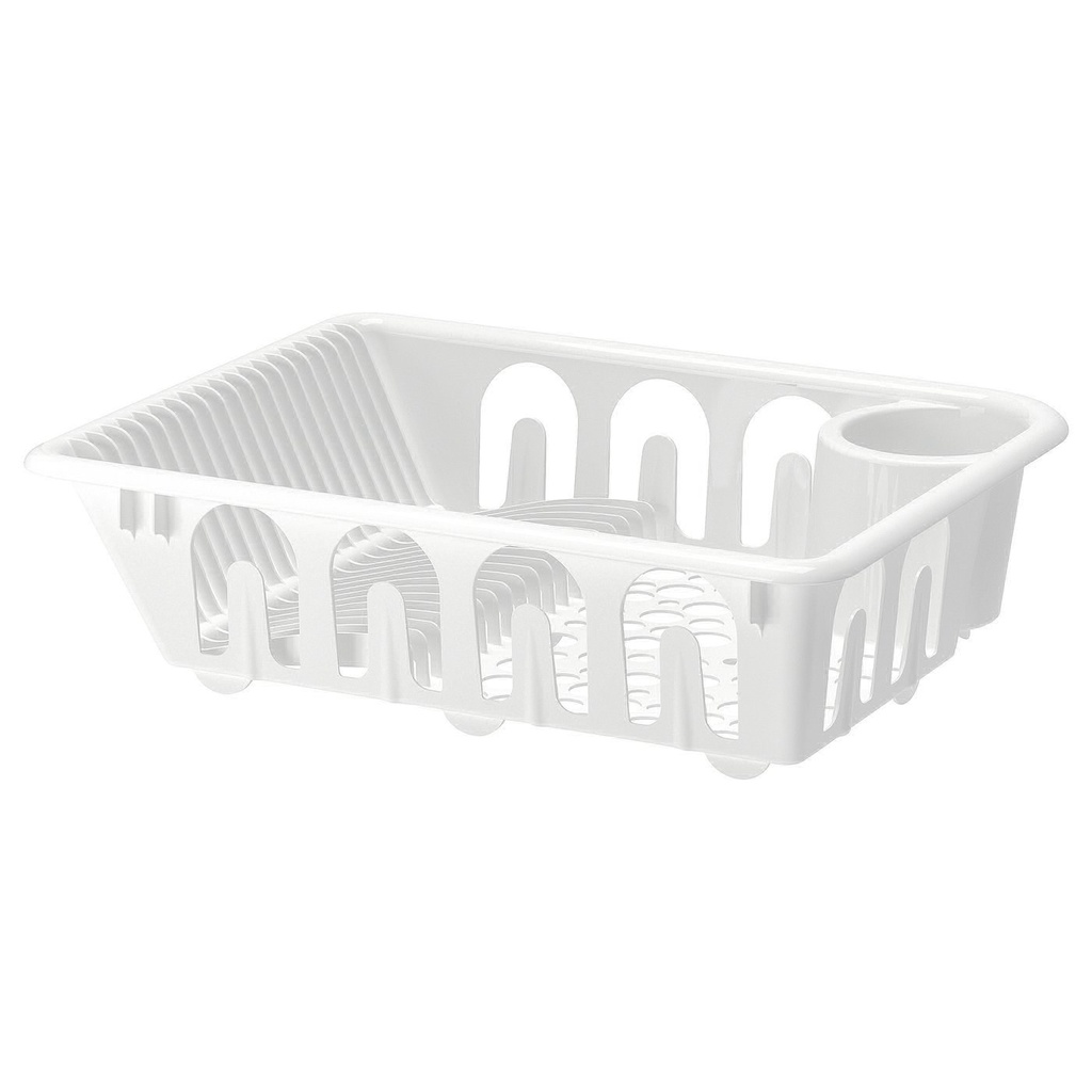 FLUNDRA Dish drainer - white