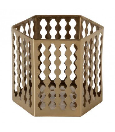 Ikea AROMATISK golden candle holder