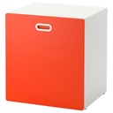 Cabinet for toys IKEA STUVA STUVA FRITIDS, on wheels, white/red 60x50x64 cm