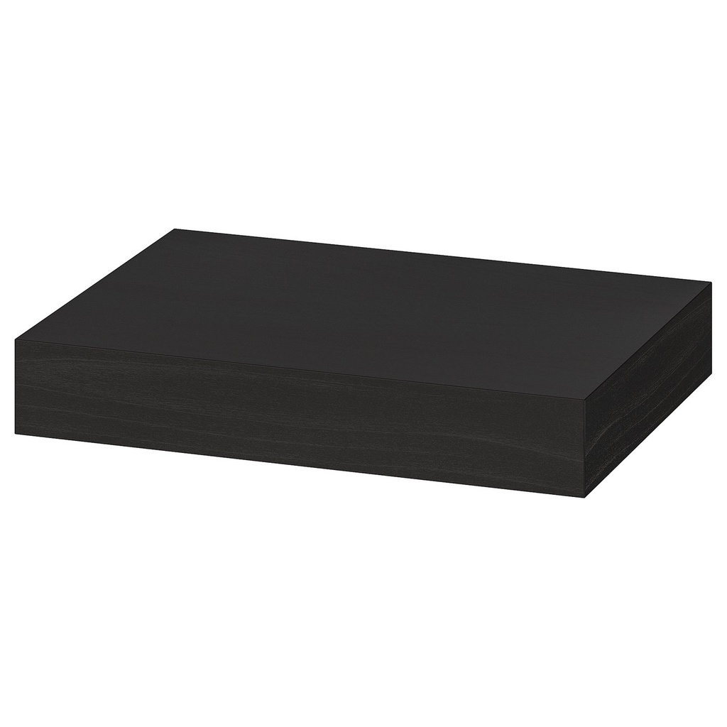 [40430588] LACK Wall shelf - black-brown 30x26 cm