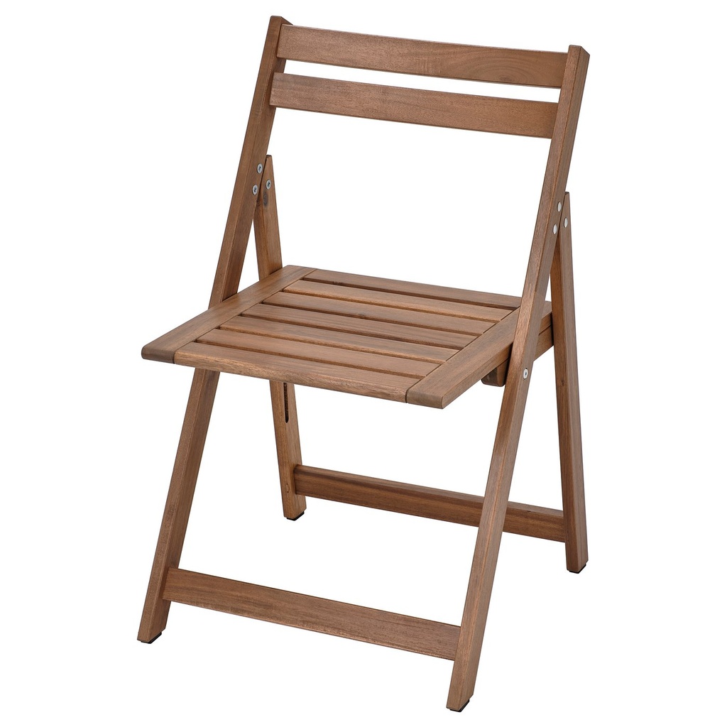 [50503353] NÄMMARÖ Chair, outdoor - foldable/light brown stained