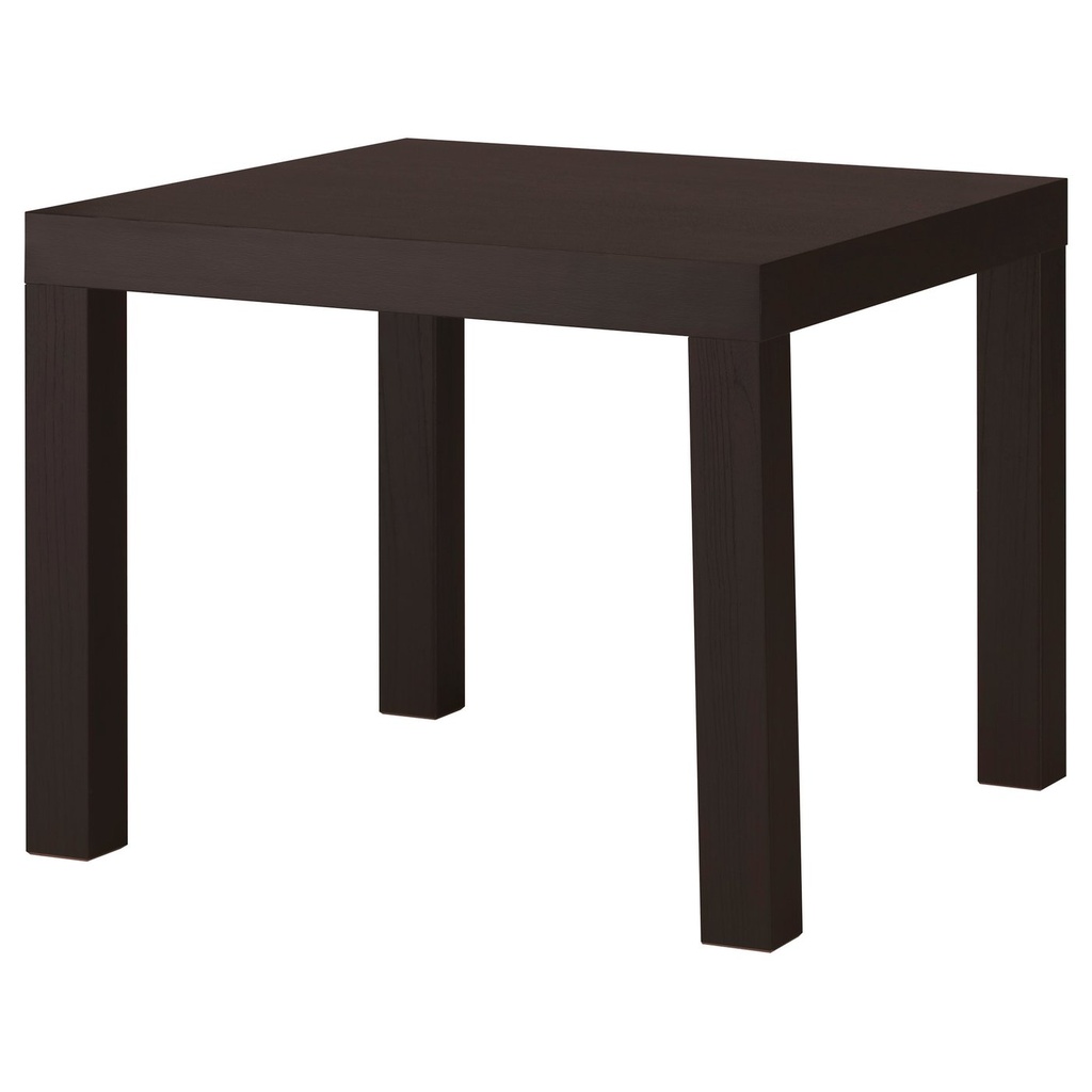 [80104268] LACK Side table - black-brown 55x55 cm