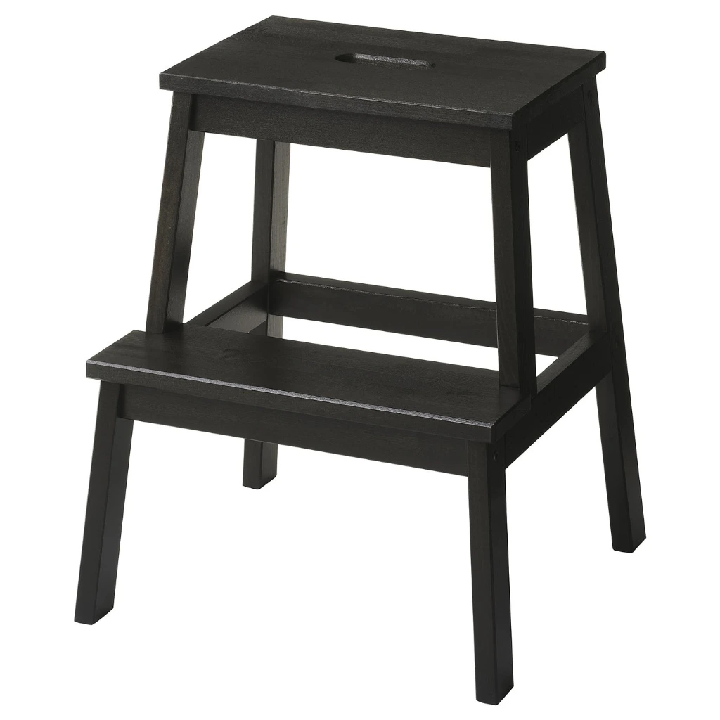 [40463852] BEKVÄM Step stool - beech 50 cm (Black)