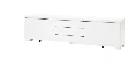 BESTÅ BURS TV bench - high-gloss white 180x41x49 cm