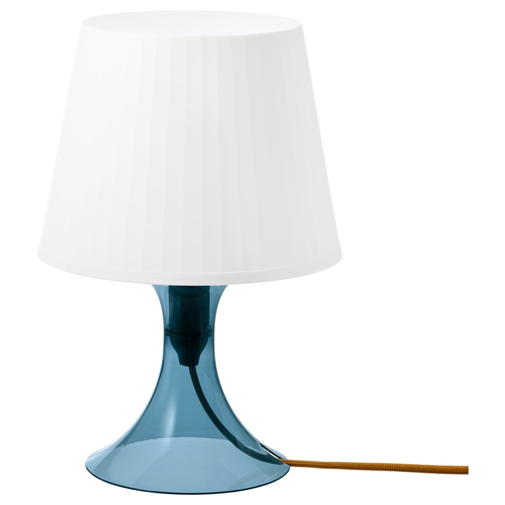 [10484083] LAMPAN Table lamp - dark blue/white 29 cm