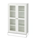 HAVSTA Glass-door cabinet - white 81x35x123 cm
