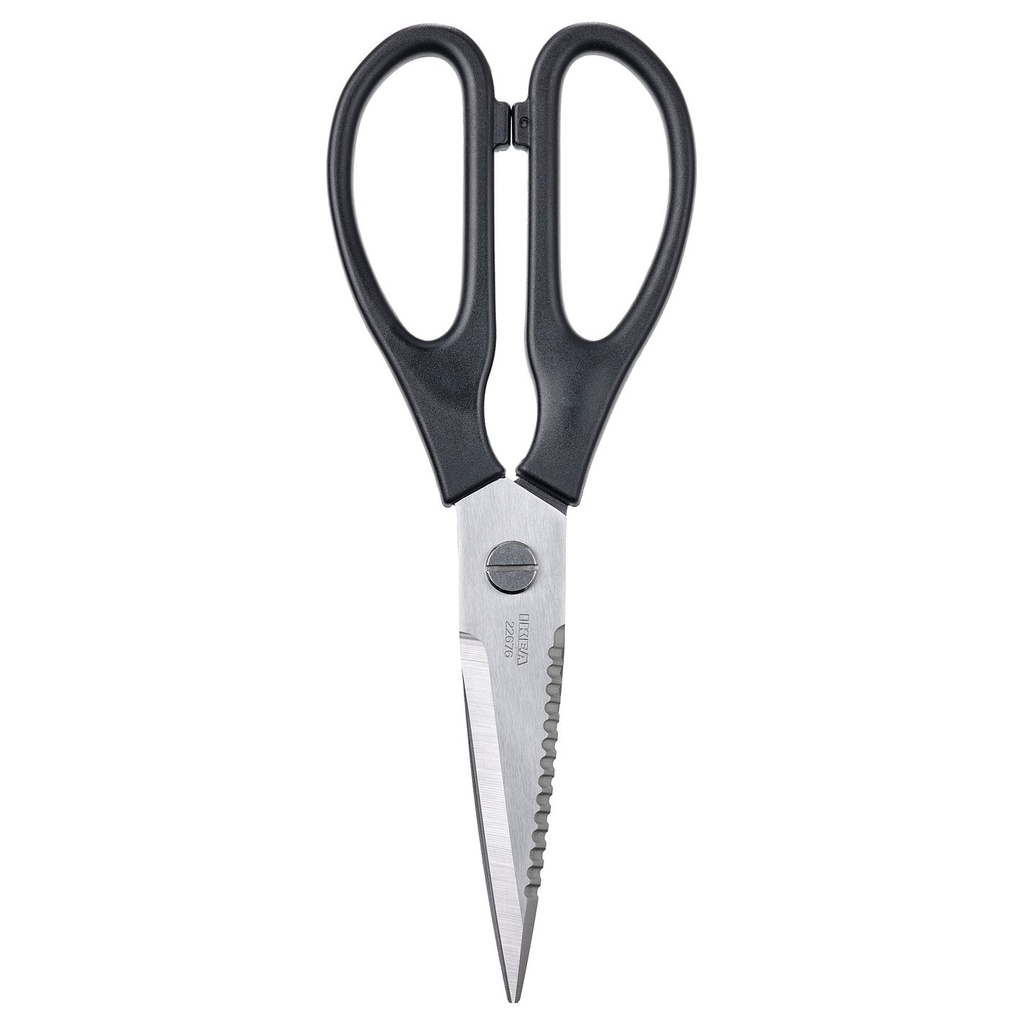 SVARTFISK Kitchen scissors - stainless steel/black