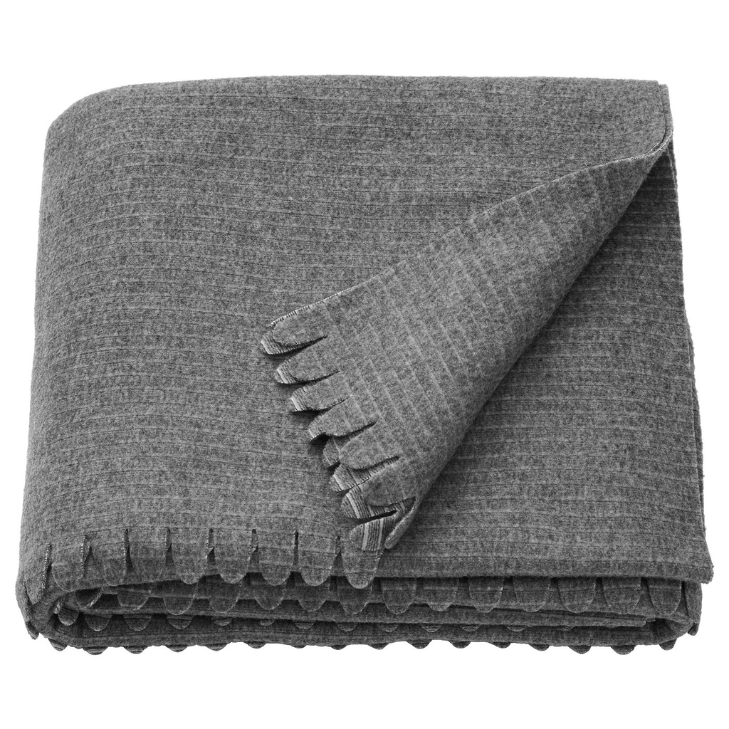 [30424385] TJÄRBLOMSTER Bedspread - grey 150x210 cm