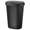 HÖLASS Bin with lid - black 8 l