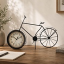 Bicyle Table Clock 60x38cm - Black