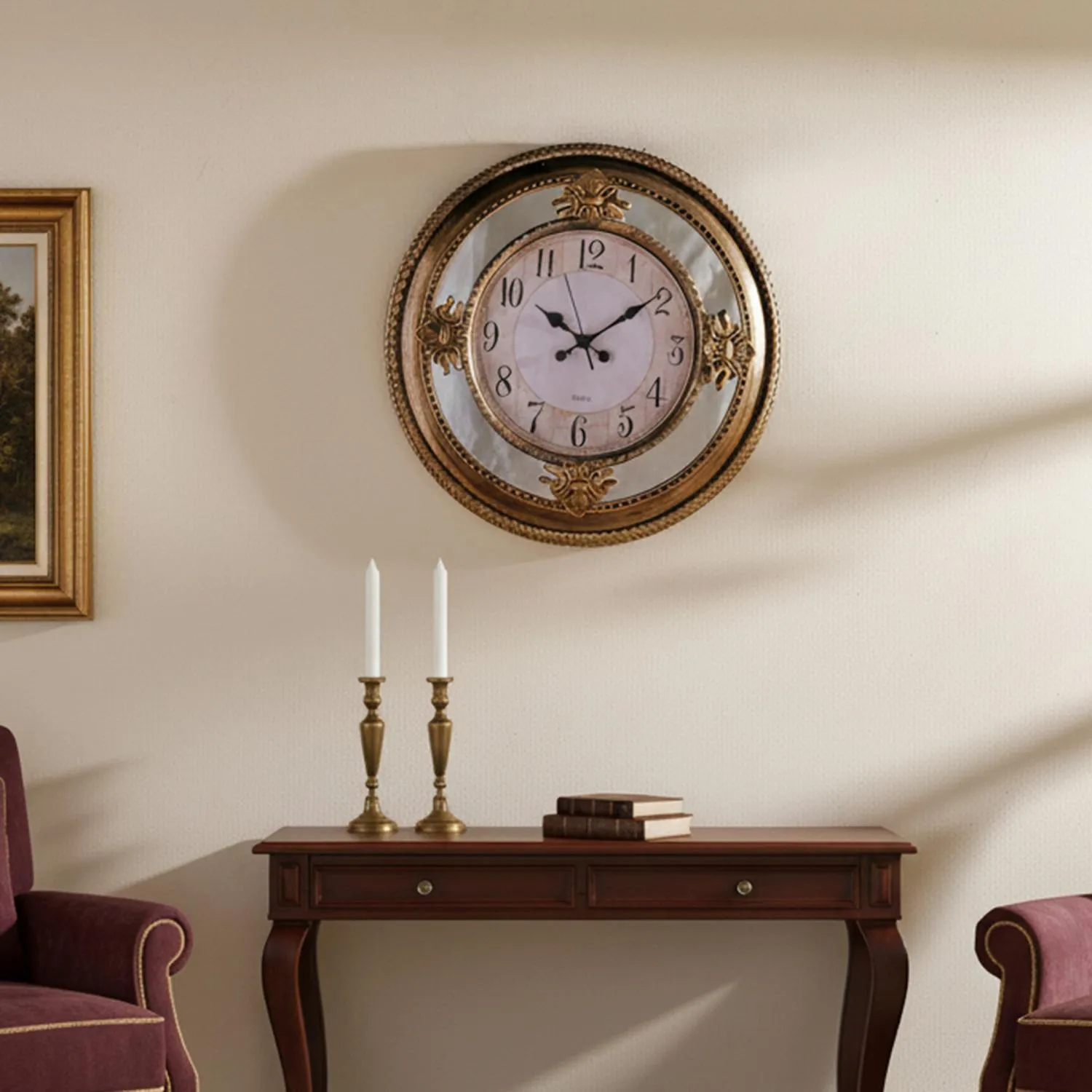 Phaedra Wall Clock D58cm - Gold