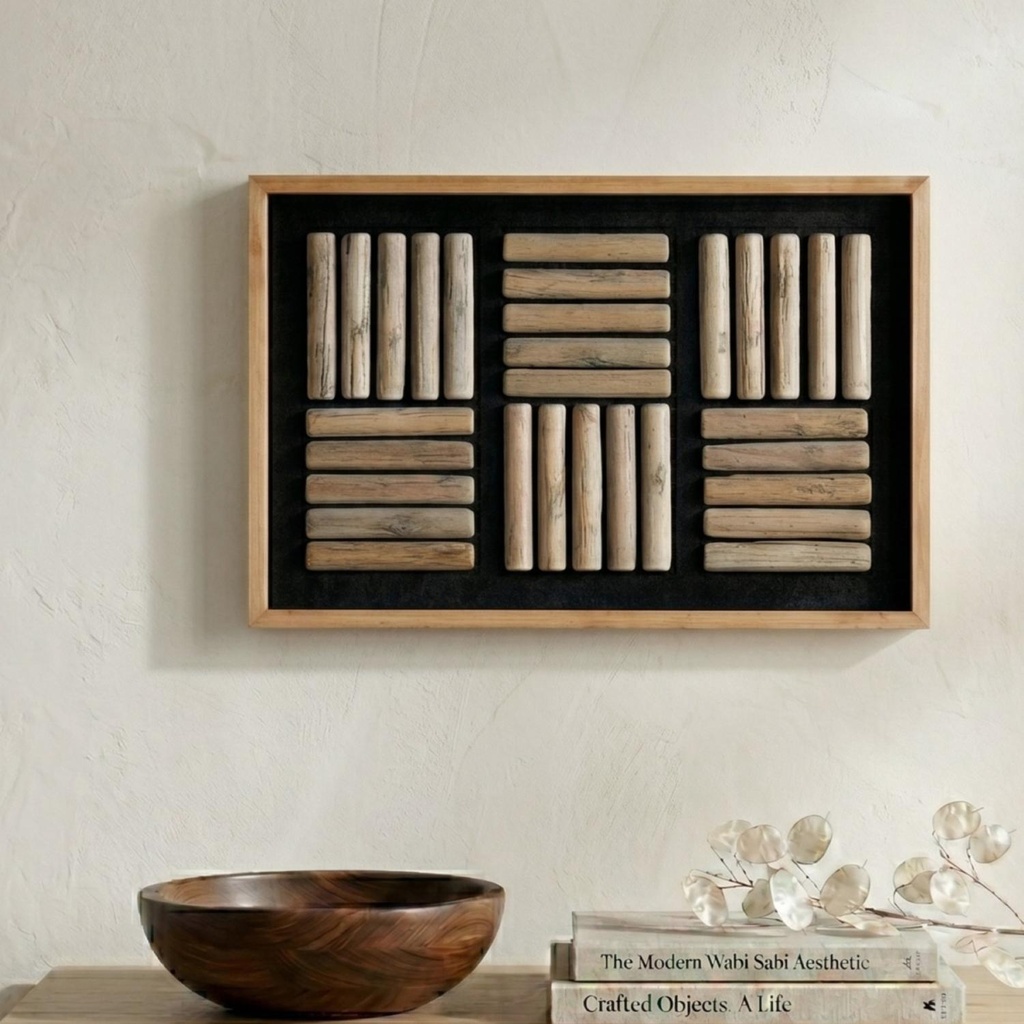 Clancy Handmade Wall Art 40x59.7cm - Brown