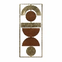 ديكور حائط معدني "أروكاي" 38×90 سم - بني