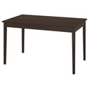 NÄSINGE Table - dark-brown stained/beech veneer 130x80 cm