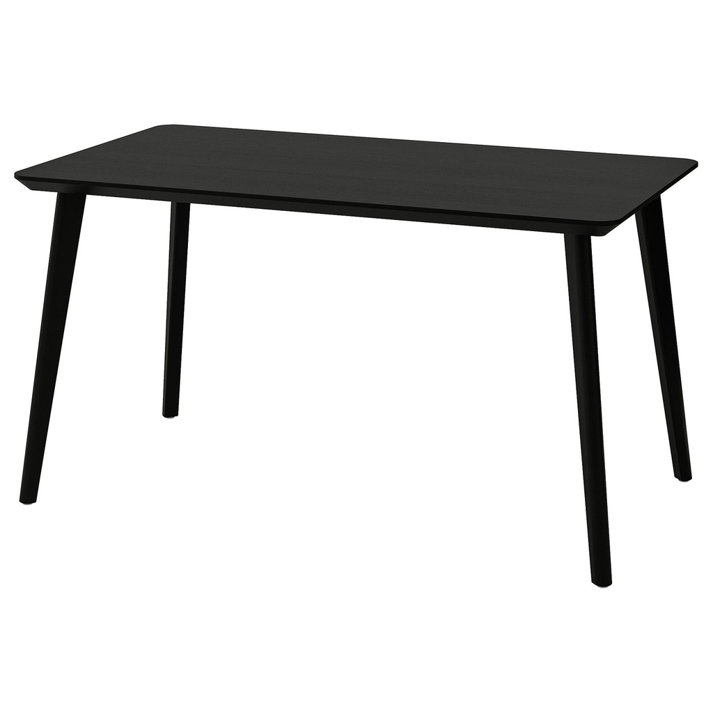 [803.824.39] LISABO Table - black/ash veneer 55 1/8x30 3/4 "