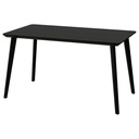 LISABO Table - black/ash veneer 55 1/8x30 3/4 "