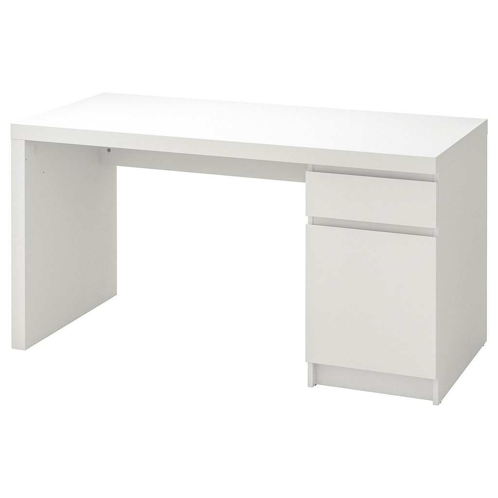 MALM Desk - white 140x65 cm (55 1/8x25 5/8 ")