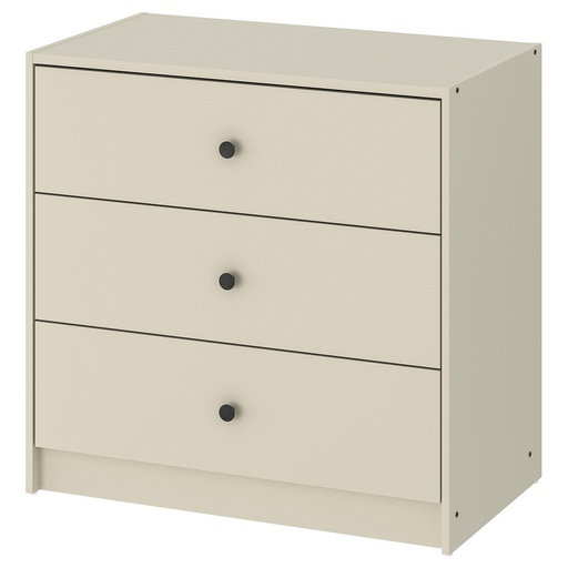 GURSKEN Chest of 3 drawers - 69x67 cm Used